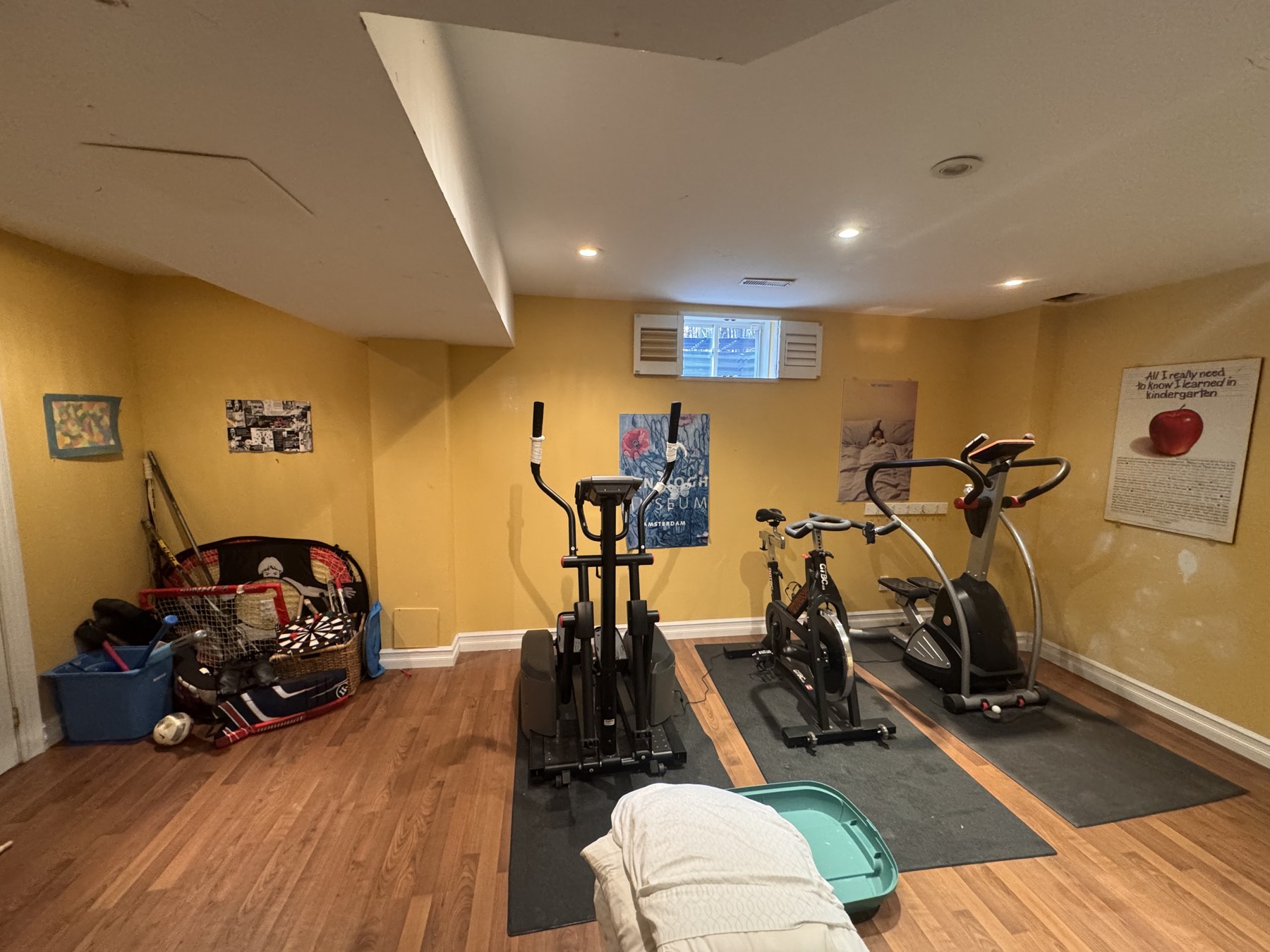 Rec room before