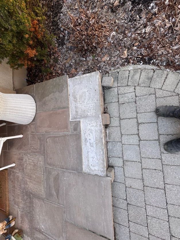 Stone patio repair