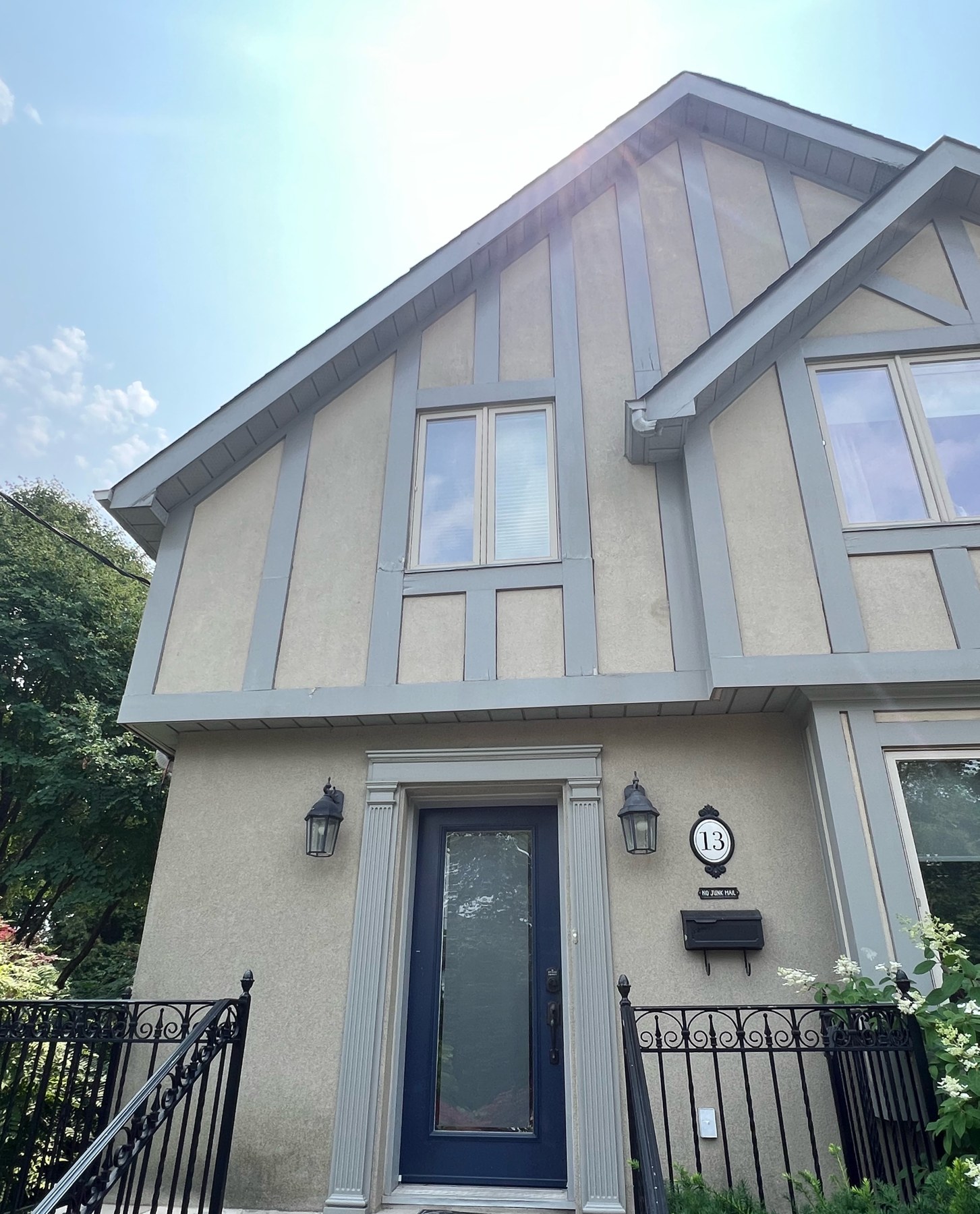 Tudor home front elevation before refurbishment