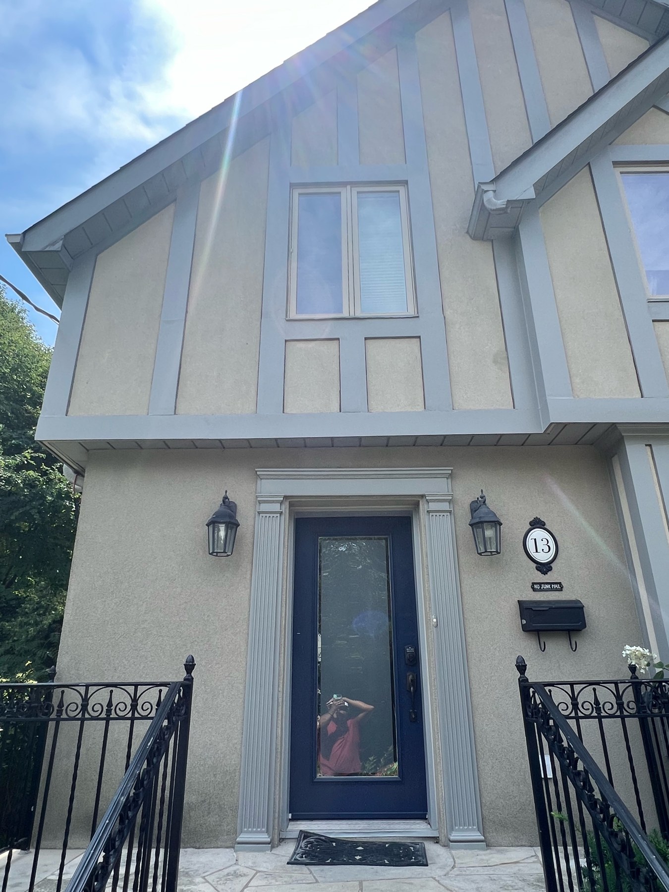 Tudor home entry after refurbishment